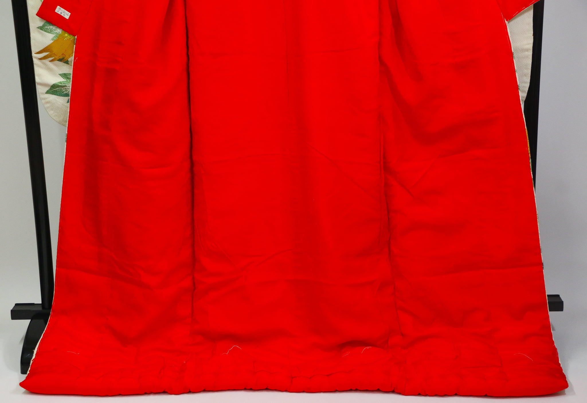 Bridal Uchikake – Gold Cranes & Peony Pattern / 白打掛 金鶴×牡丹  Traditional Japanese Wedding Kimono / 花嫁衣裳 打掛◆twu717