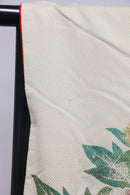 Bridal Uchikake – Gold Cranes & Peony Pattern / 白打掛 金鶴×牡丹  Traditional Japanese Wedding Kimono / 花嫁衣裳 打掛◆twu717