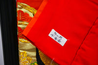 Bridal Uchikake – Gold Cranes & Peony Pattern / 白打掛 金鶴×牡丹  Traditional Japanese Wedding Kimono / 花嫁衣裳 打掛◆twu718