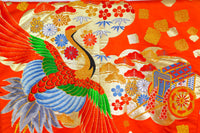 Bridal Uchikake – Gold Cranes & Peony Pattern / 白打掛 金鶴×牡丹  Traditional Japanese Wedding Kimono / 花嫁衣裳 打掛◆twu718