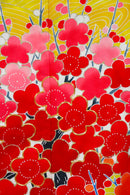 Vibrant Floral Furisode Kimono – Blue × Yellow × Red◆twf719