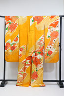 Gorgeous Gold-Accented Chrysanthemum Kimono / 豪華金彩 菊文様振袖◆twf723