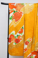Gorgeous Gold-Accented Chrysanthemum Kimono / 豪華金彩 菊文様振袖◆twf723