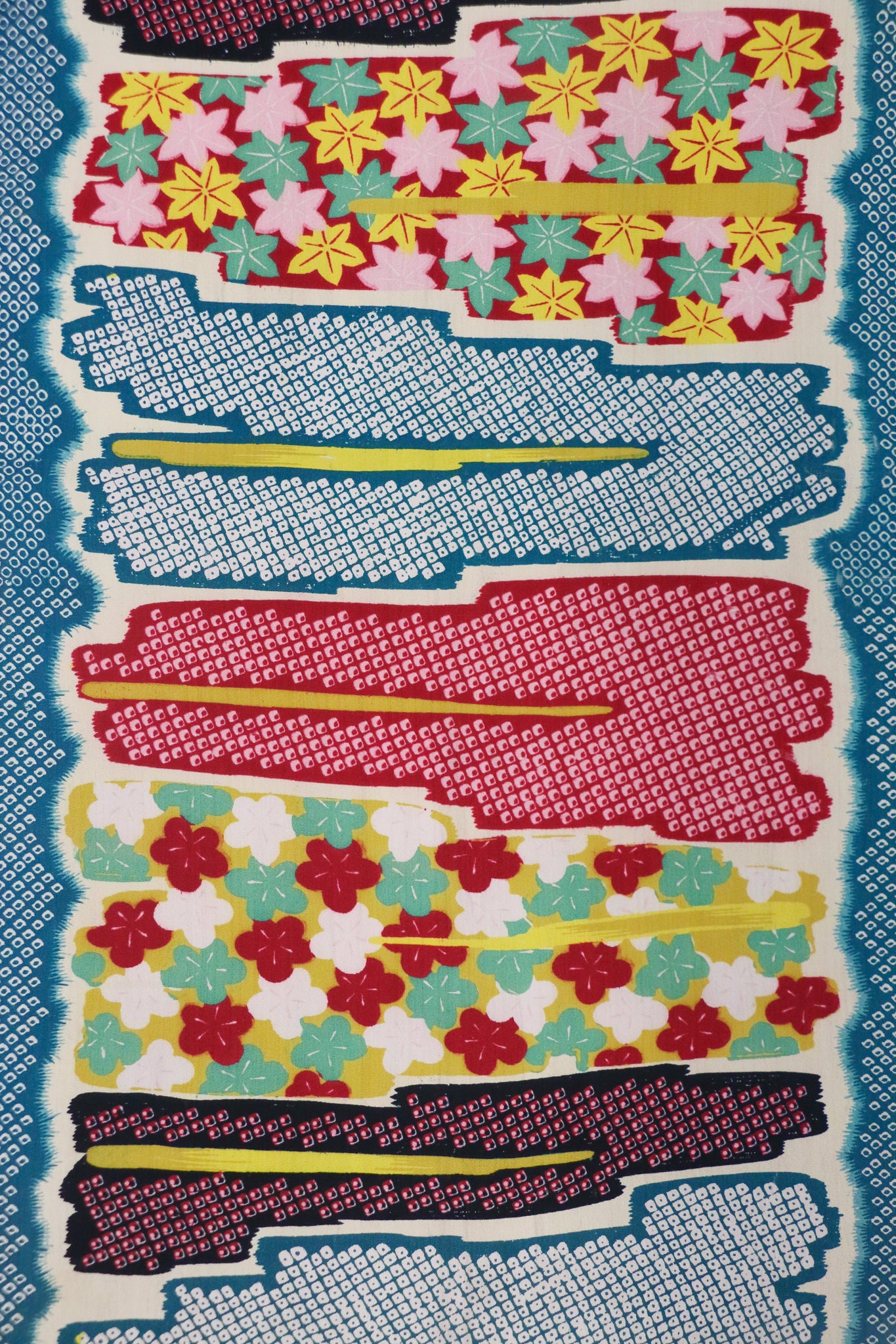 Vintage Nagoya Obi Belt Set / アンティーク名古屋帯 5本セット（色鮮やか・個性柄）◆ton727