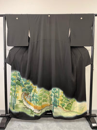 ◇KWT004 黒留袖 kurotome  formal 古着 和服