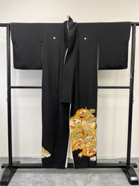 ◇KWT005 黒留袖 kurotome  formal 古着 和服