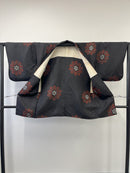 ◇KWH026 羽織 Haori 黒 古着 レトロ 和服