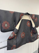 ◇KWH026 羽織 Haori 黒 古着 レトロ 和服