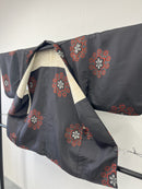 ◇KWH026 羽織 Haori 黒 古着 レトロ 和服