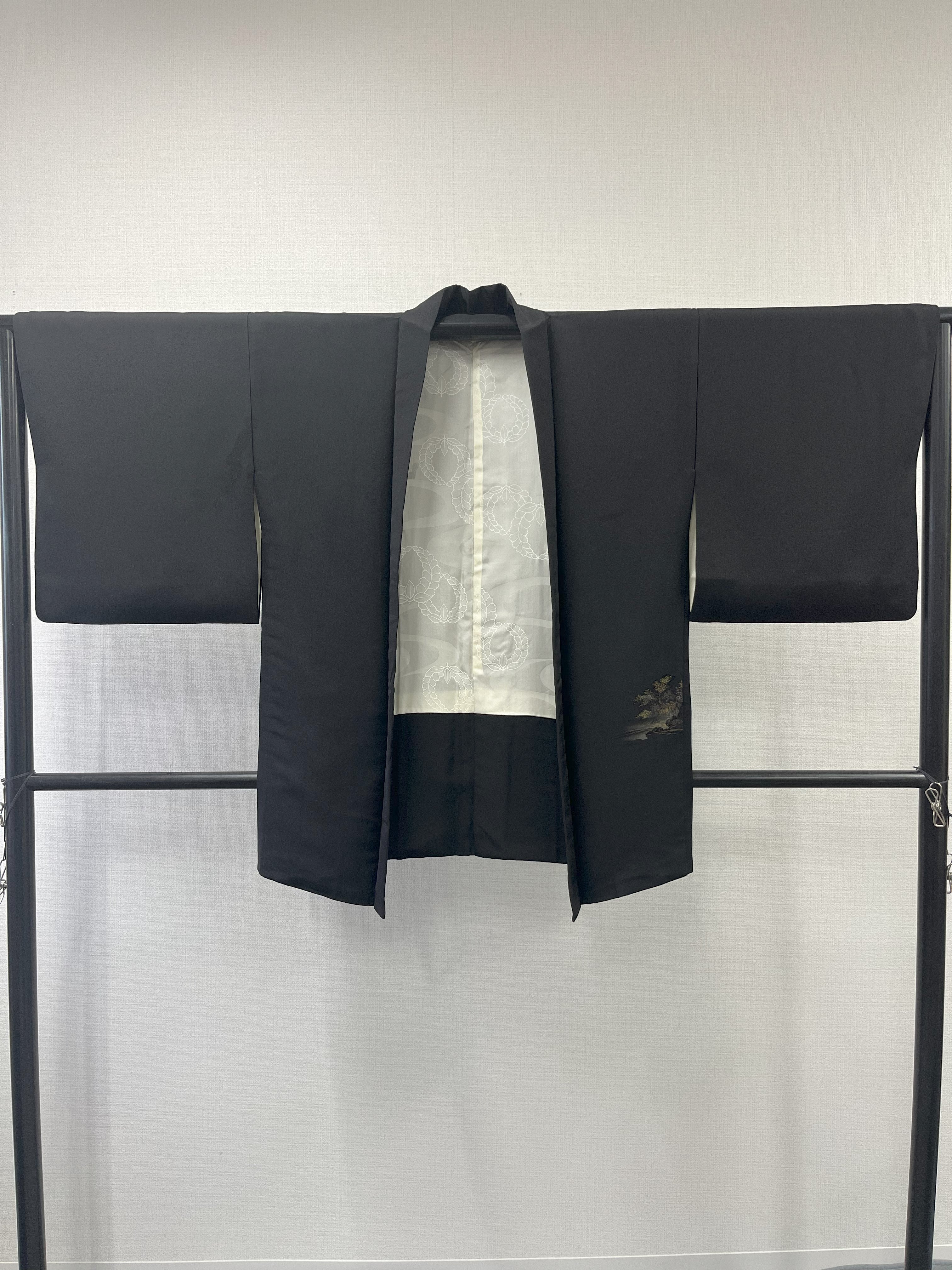 ◇KWH027 羽織 黒羽織 Haori 古着 レトロ 和服