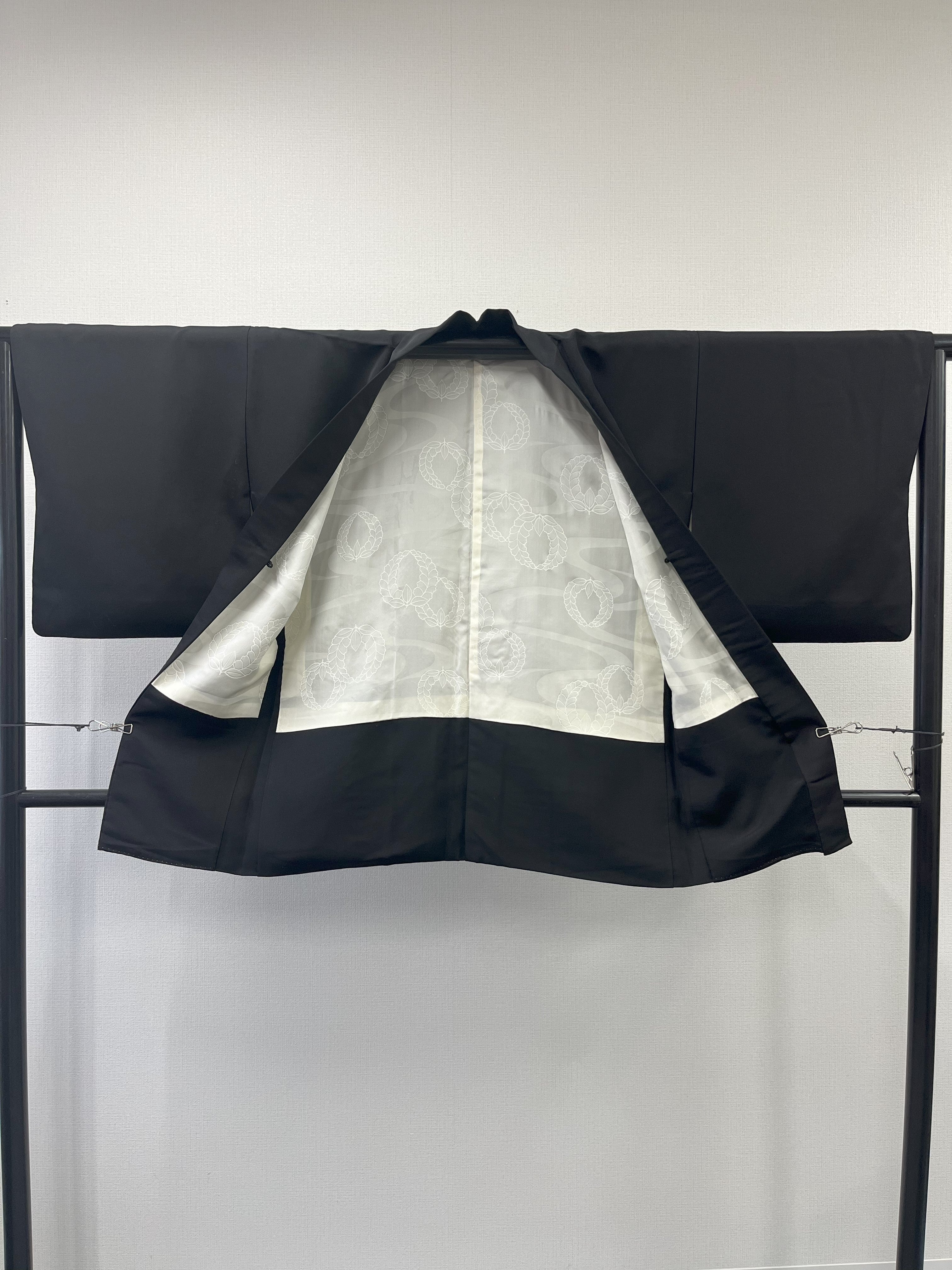 ◇KWH027 羽織 黒羽織 Haori 古着 レトロ 和服