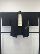 ◇KWH028 羽織 黒羽織 Haori 古着 レトロ 和服