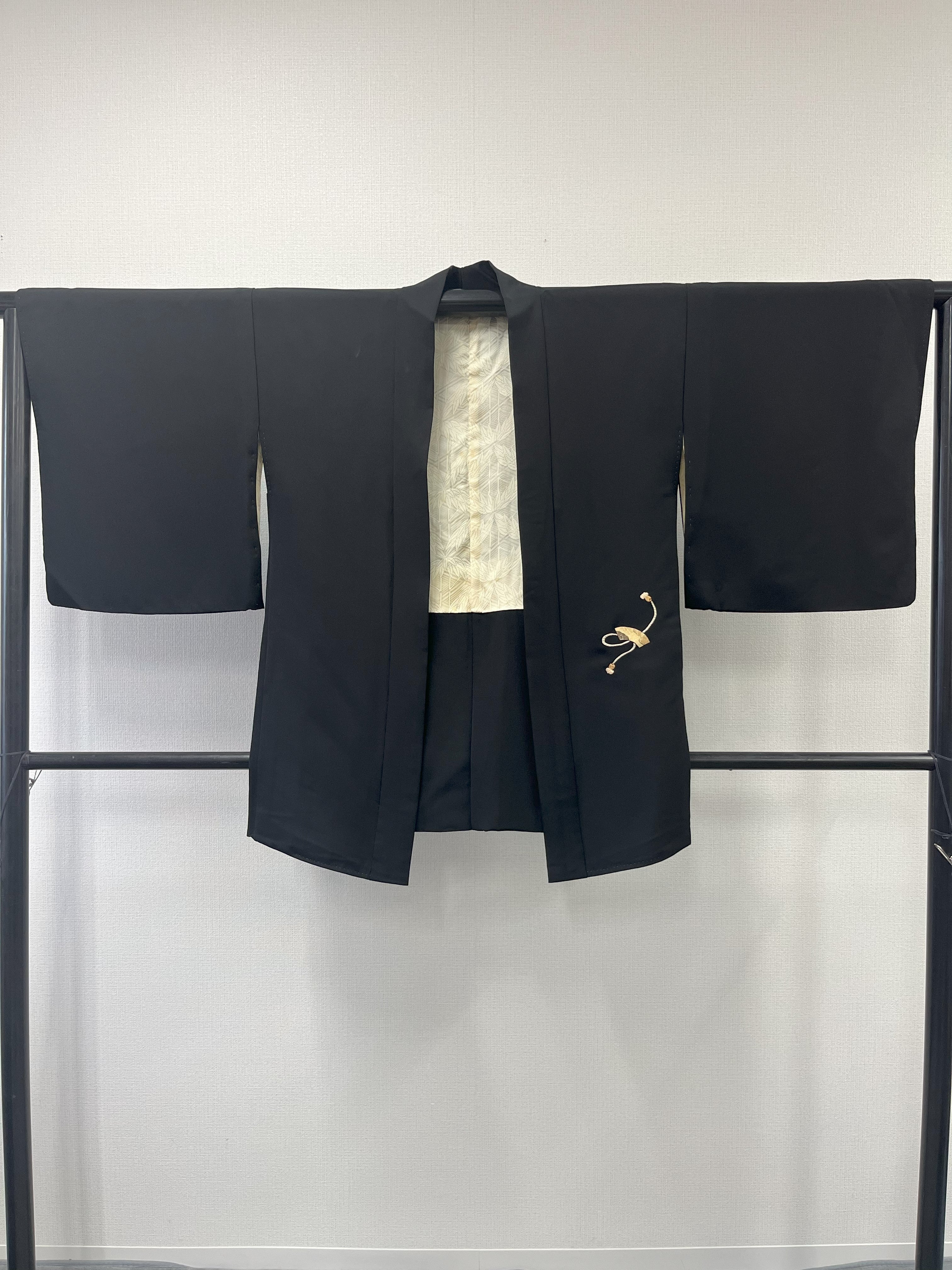 ◇KWH028 羽織 黒羽織 Haori 古着 レトロ 和服