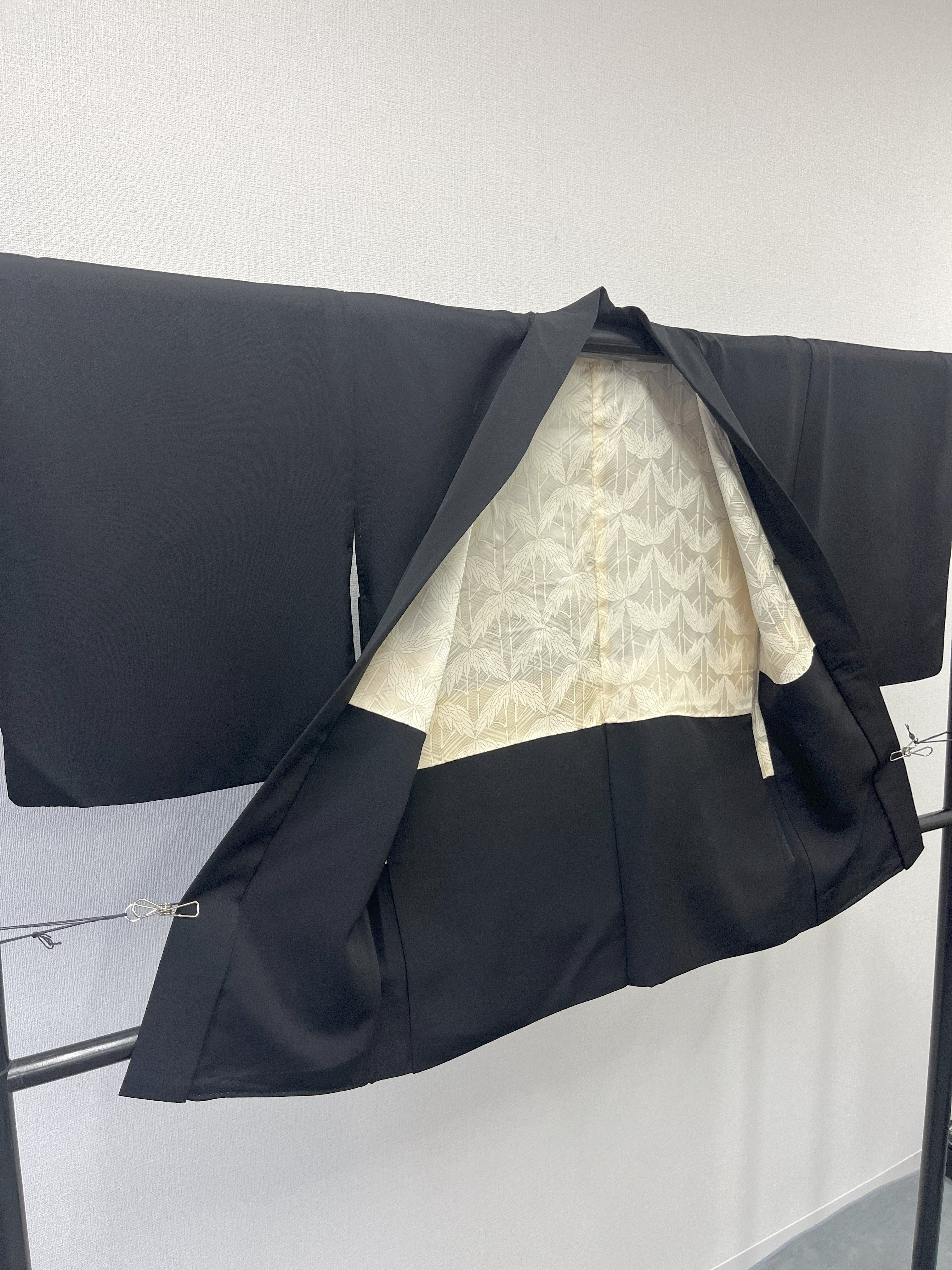 ◇KWH028 羽織 黒羽織 Haori 古着 レトロ 和服