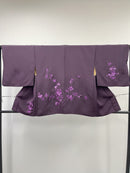 ◇KWH032 羽織 袷羽織 紐付き Haori 紫 古着 レトロ 和服
