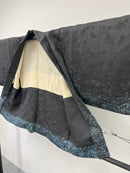 ◇KWH040 羽織 黒羽織 Haori 鶴 古着 レトロ 和服