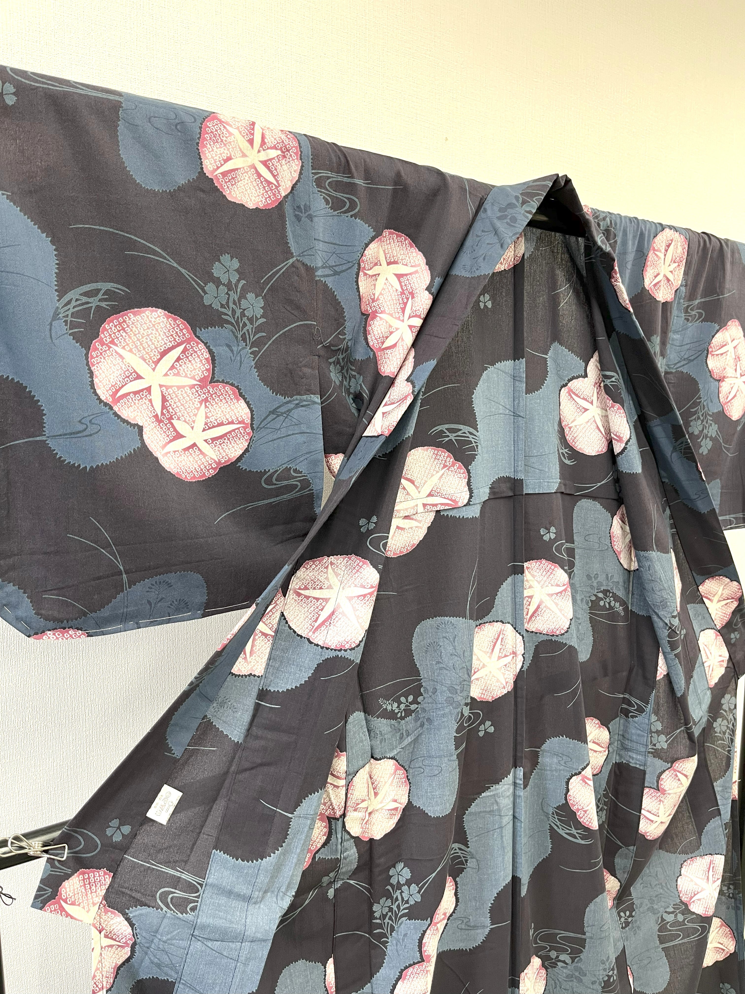 ◇KWS002 浴衣＋帯セット 古着 レトロ 和服