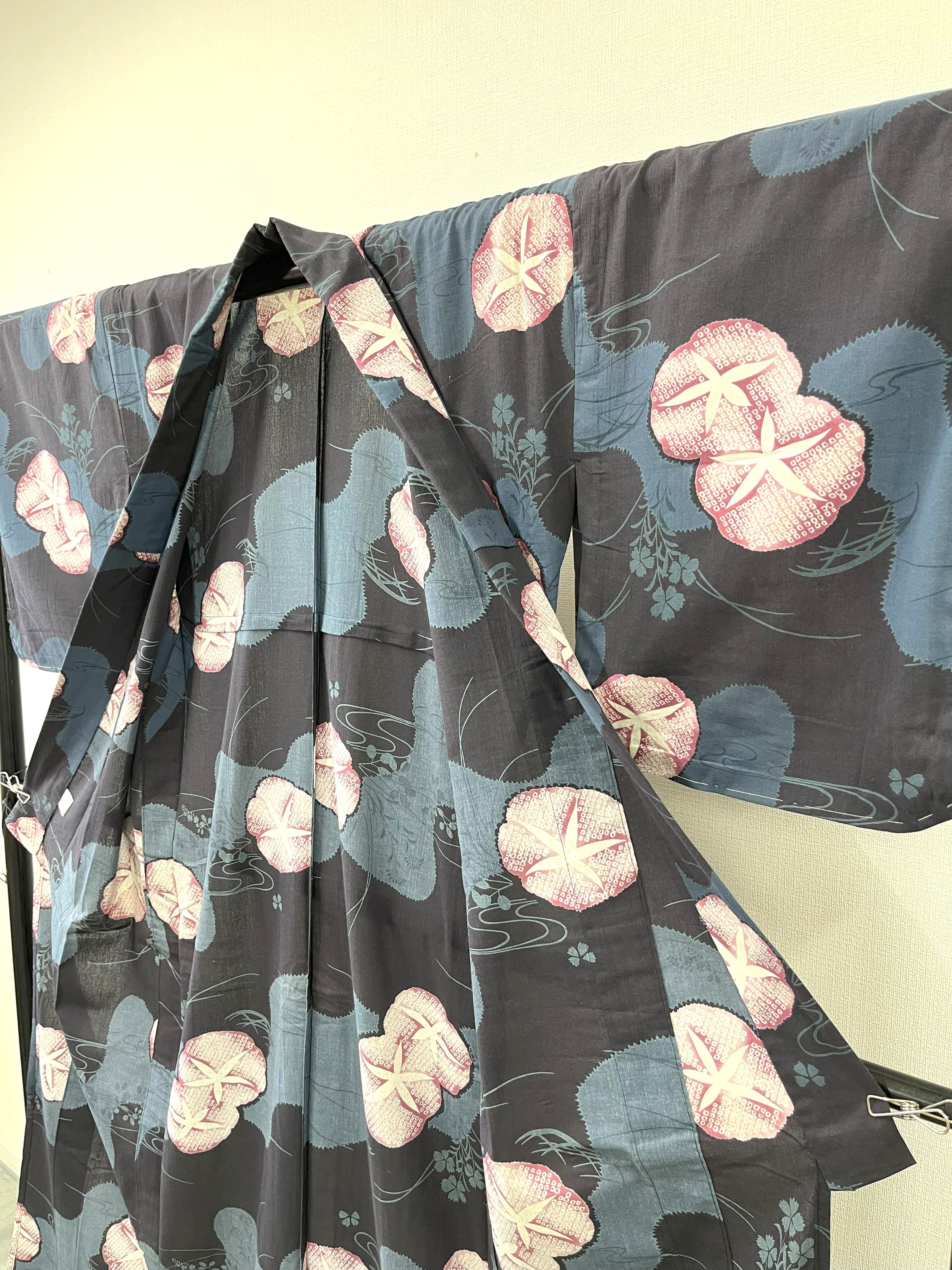 ◇KWS002 浴衣＋帯セット 古着 レトロ 和服