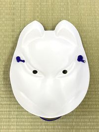 ♢KM049  狐 お面 黒 開運 魔除け 招福 縁起物 壁掛け 新品