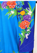 ◆KWF030 引き振袖 青 花嫁衣装 結婚式 豪華  刺繍 婚礼 ウエディング 古着