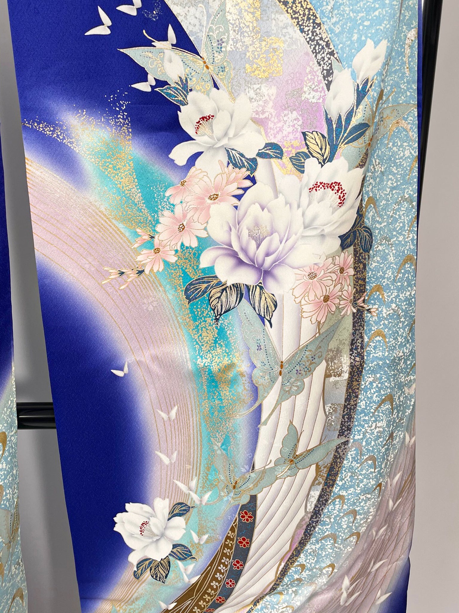 Furisode, long-sleeved kimono For display, for formal occasions◆twkf674
