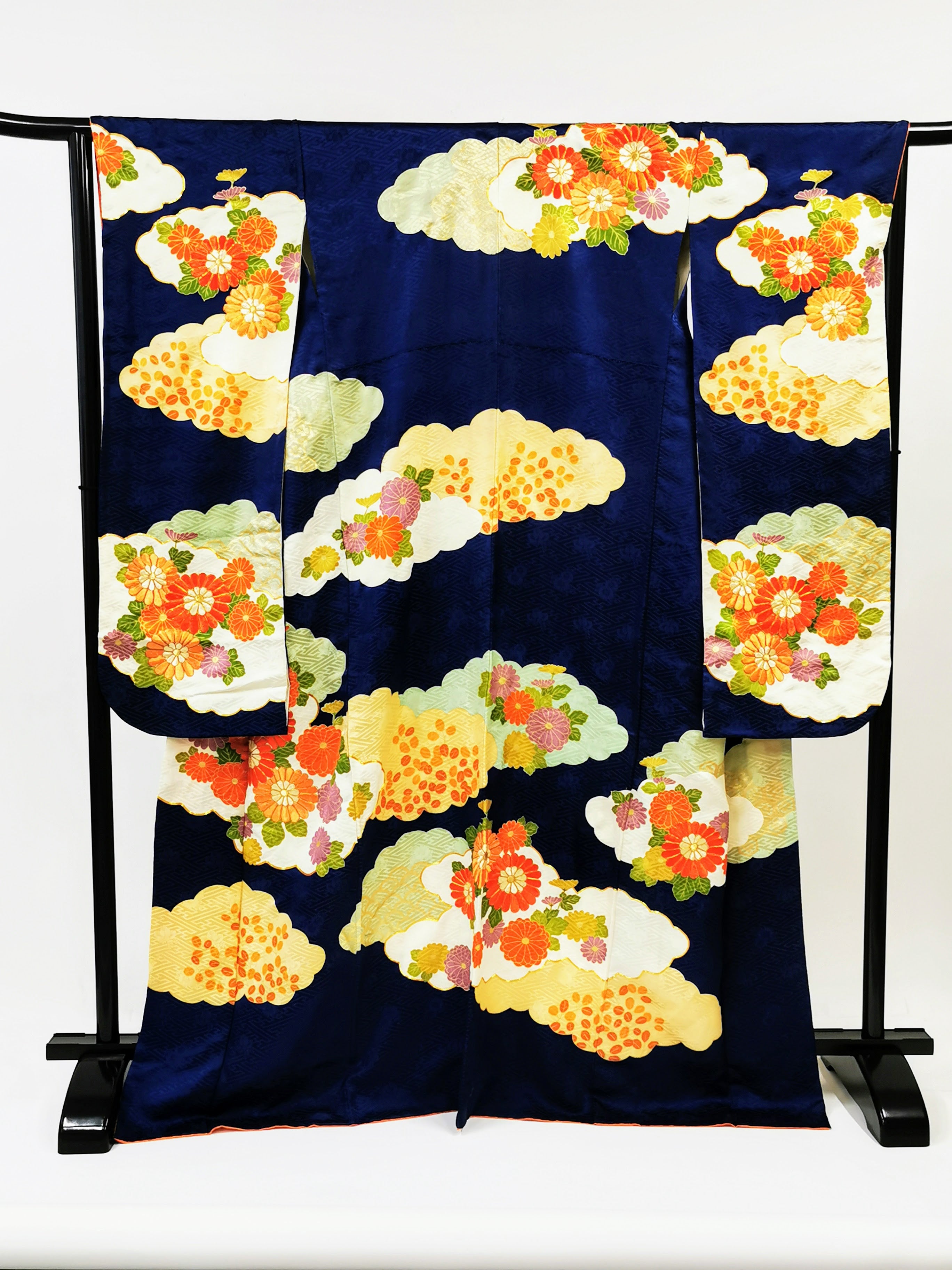 ♦KJ052 Women's Furisode used Japanese clothes