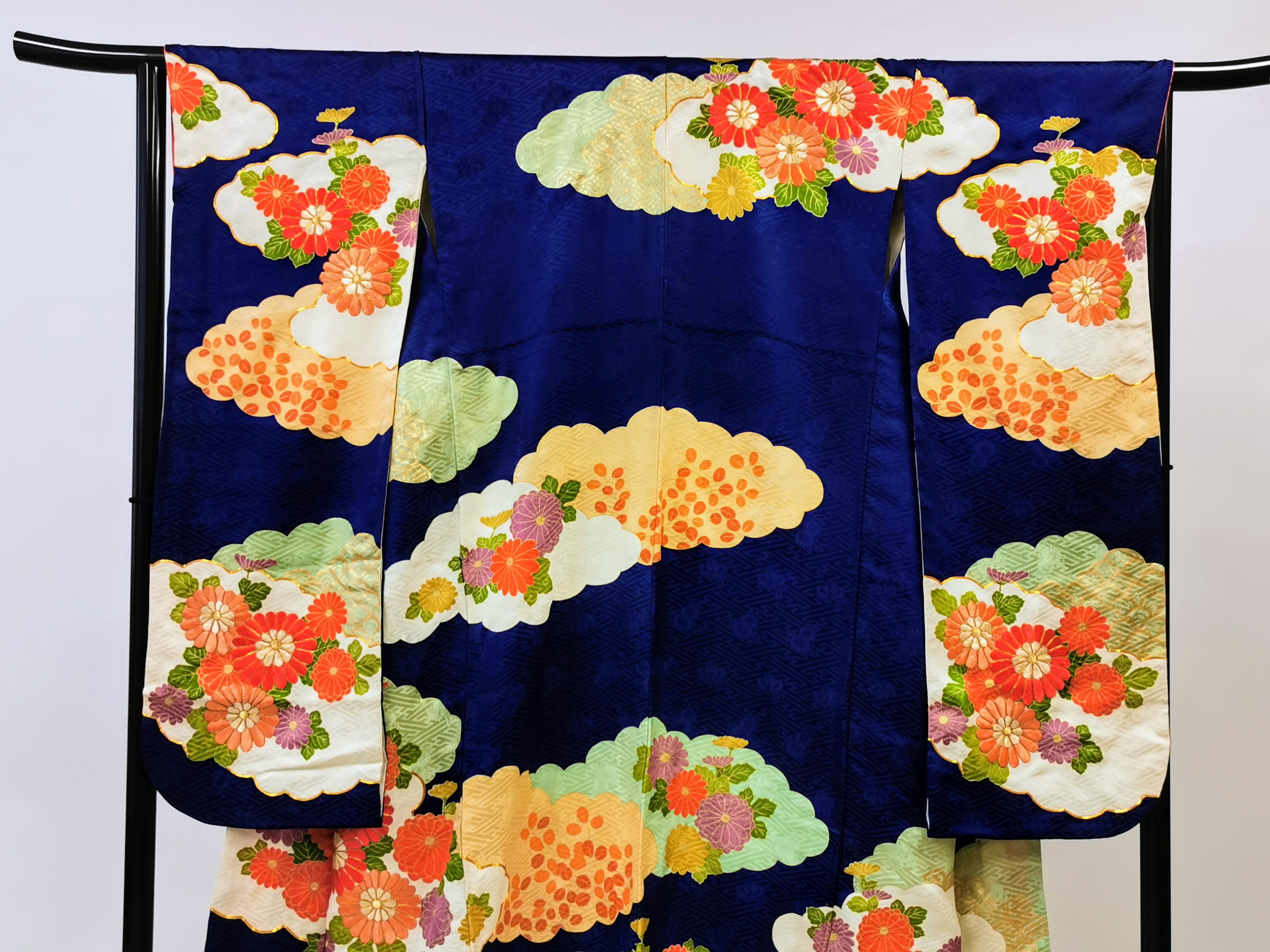 ♦KJ052 Women's Furisode used Japanese clothes