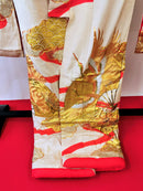 ♦KJ061 Kimono usato da donna, 5 pezzi, antico, formale, usato, abiti giapponesi