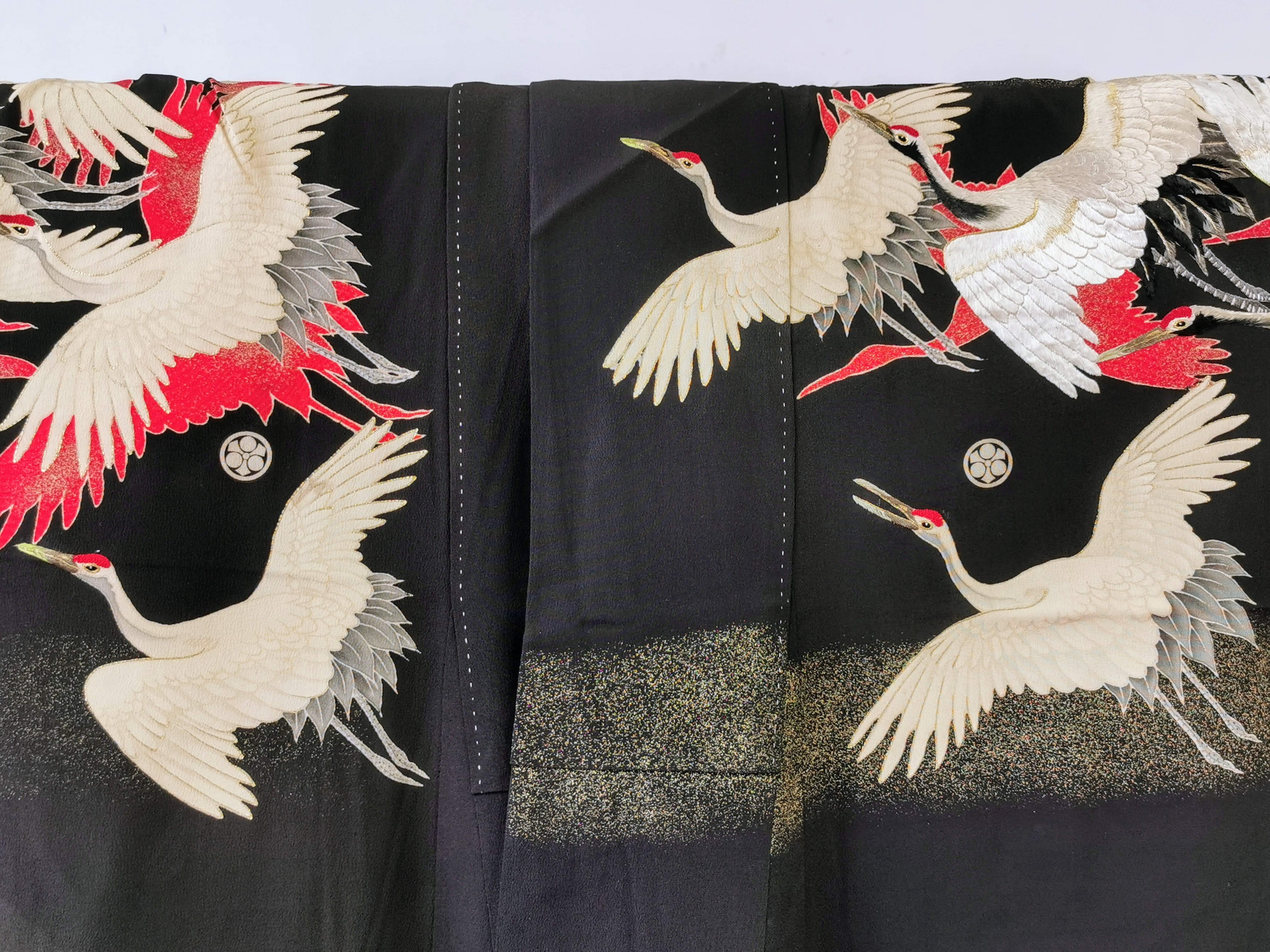♦KJ061 Kimono usato da donna, 5 pezzi, antico, formale, usato, abiti giapponesi