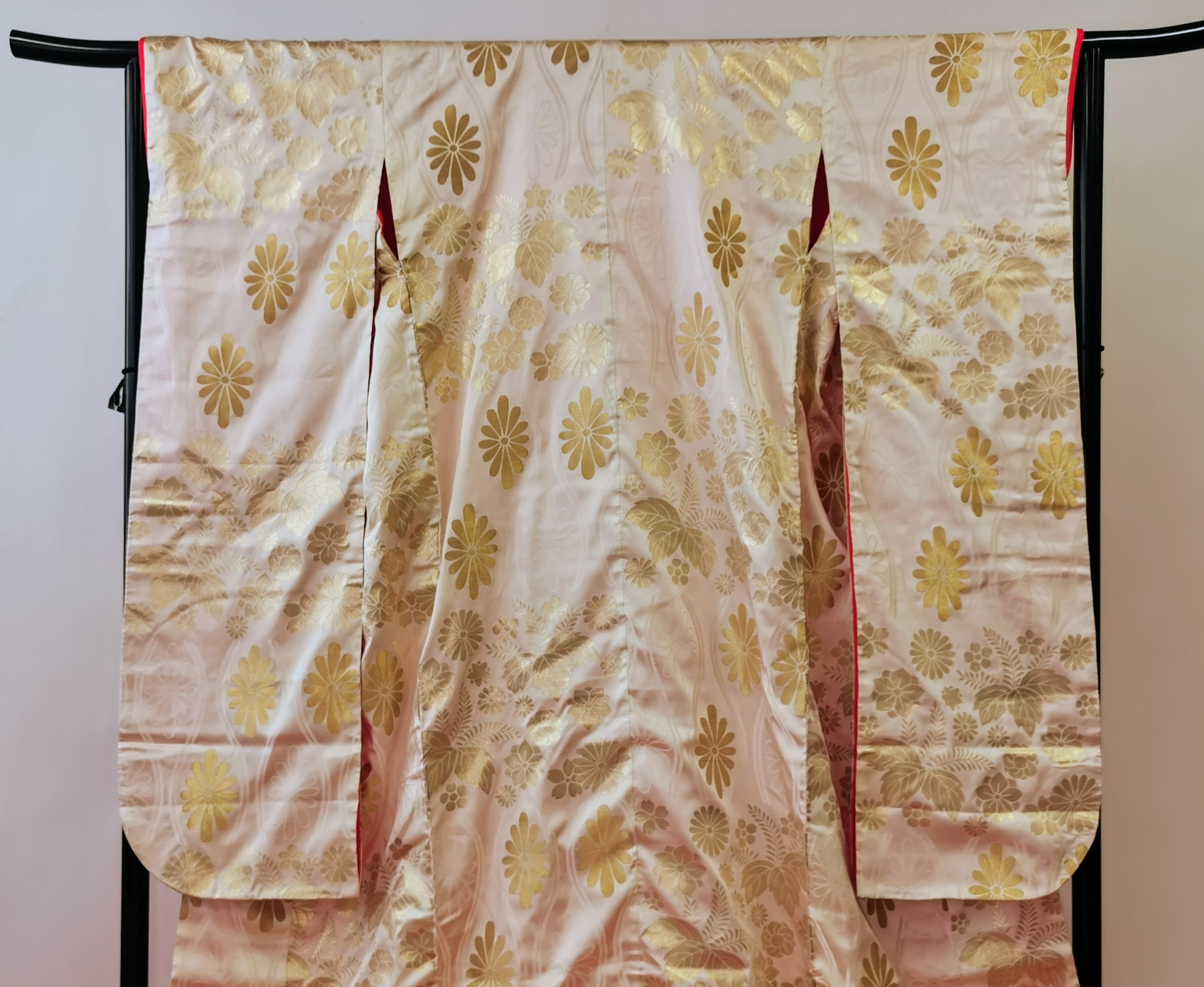 色打掛 花嫁衣装 豪華 逸品 刺繍 婚礼 結婚式 ウエディング 古着◆twu227