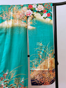 引き振袖 お引きずり 花嫁衣装 結婚式 豪華  金箔  刺繍 婚礼 ウエディング 古着◆twff223