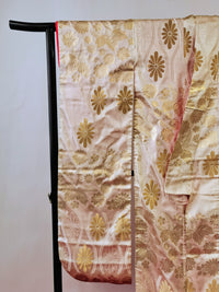 色打掛 花嫁衣装 豪華 逸品 刺繍 婚礼 結婚式 ウエディング 古着◆twu227