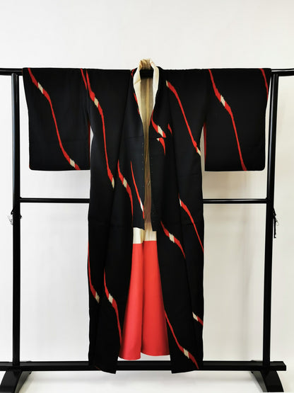 ♦KJ017 Women's  kimono used Japanese clothes