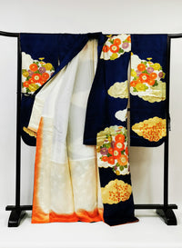 ♦KJ052 Women's Furisode used Japanese clothes