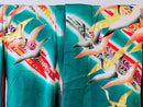 ♦KJ061 Kimono usato da donna, 5 pezzi, antico, formale, usato, abiti giapponesi