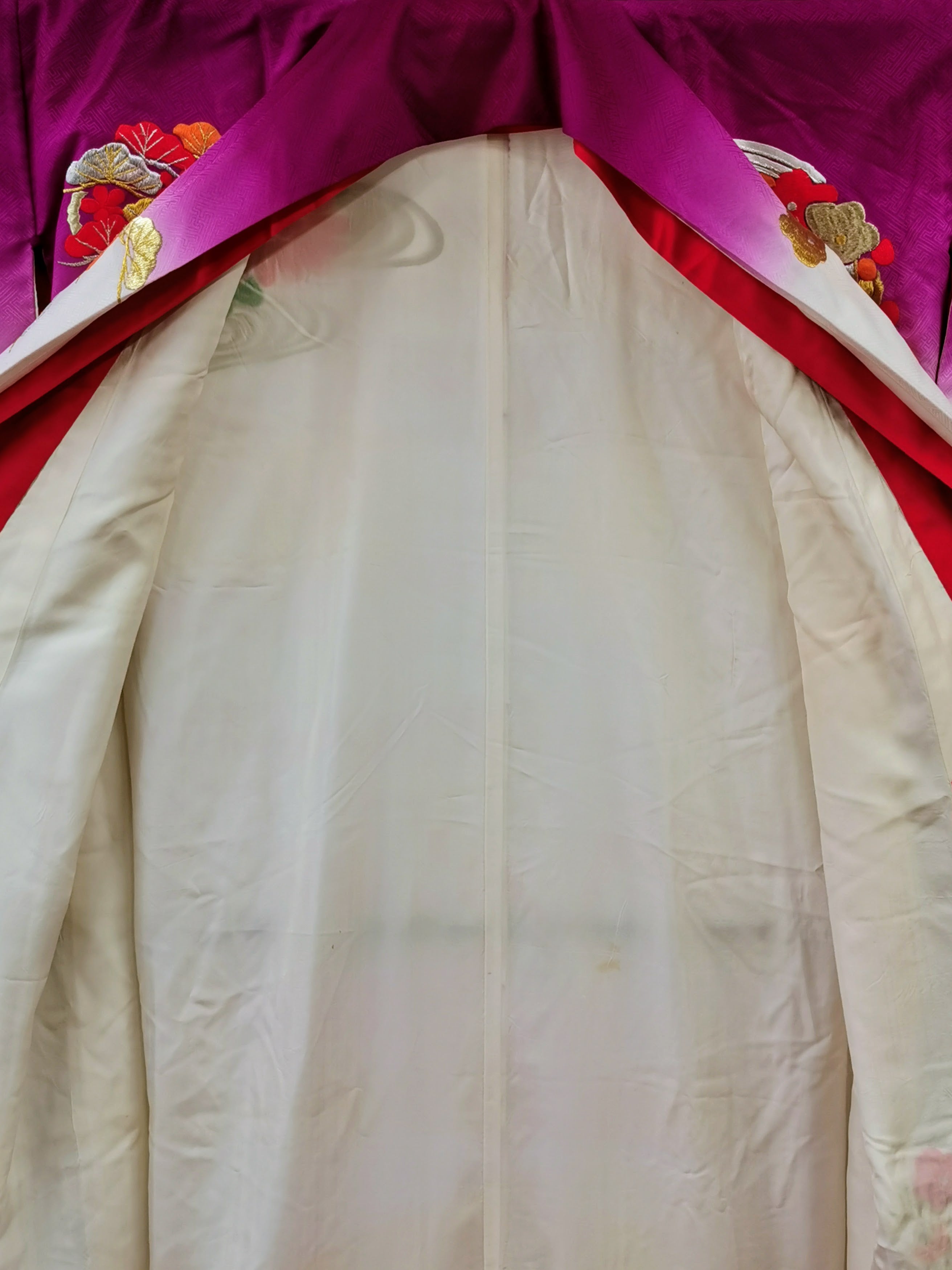 引き振袖 お引きずり お引き摺り 花嫁衣装 結婚式  豪華   婚礼 ウエディング 古着◆twff237