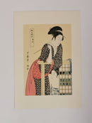 Woman Checking the Hour / 婦人時計 未刻 – Ukiyo-e Bijin-ga Reproduction◆tku699