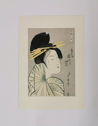 Elegant Courtesan with Hairpins / 扇屋内 於多賀の方 – Ukiyo-e Bijin-ga Reproduction◆tku708