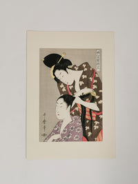 Bijin-ga Ukiyo-e Reproduction – Hairdressing Beauty / 美人画 浮世絵 復刻版 ― 髪結いの女性◆tku710